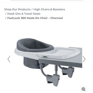 Chicco 360° Rotating Hook-On High Chair - Scarlet